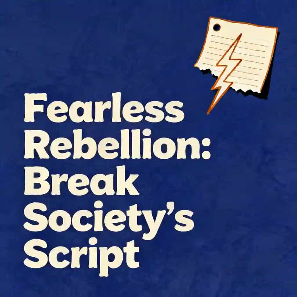 Fearless Rebellion: Break Free From Society's Script 책 표지