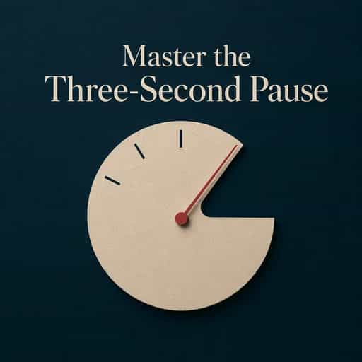 The Three-Second Rule: Mastering the Pause 书籍封面