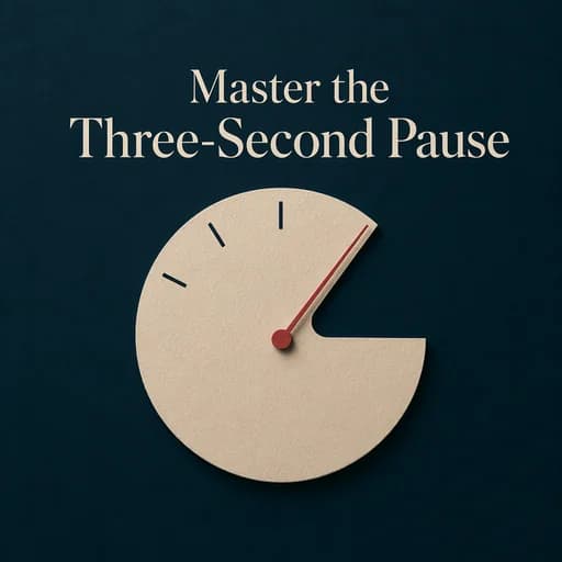 The Three-Second Rule: Mastering the Pause in Public Speaking