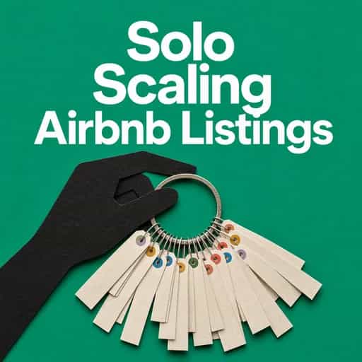 The Solo Scaler: Managing Dozens of Airbnb Listings book cover