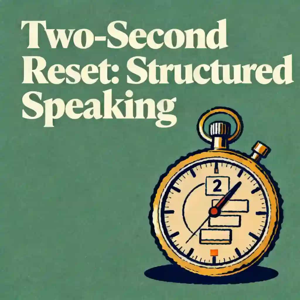Portada del libro The Two-Second Reset: Speaking with Structure