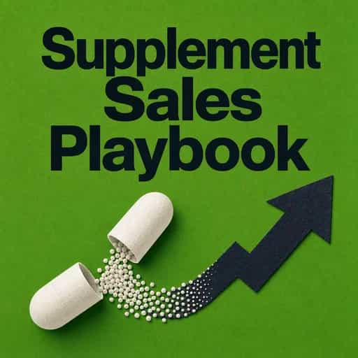 Portada del libro The Supplement Sales Playbook