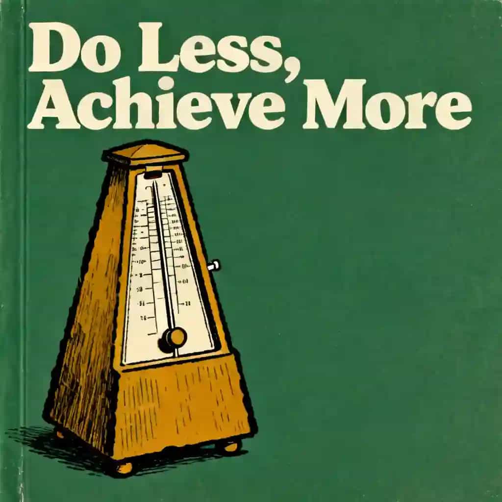 Capa do livro Productive without burning out: Why more is less