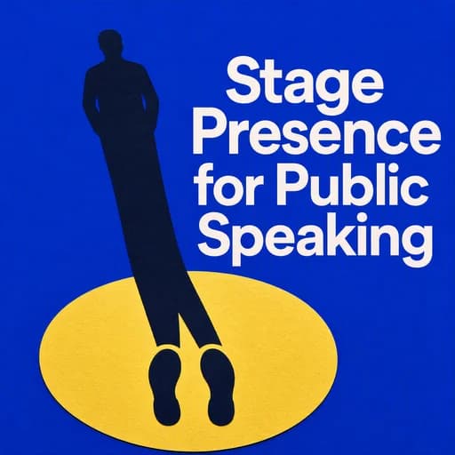 Public Speaking: The Art of Physical Presence and Body Language