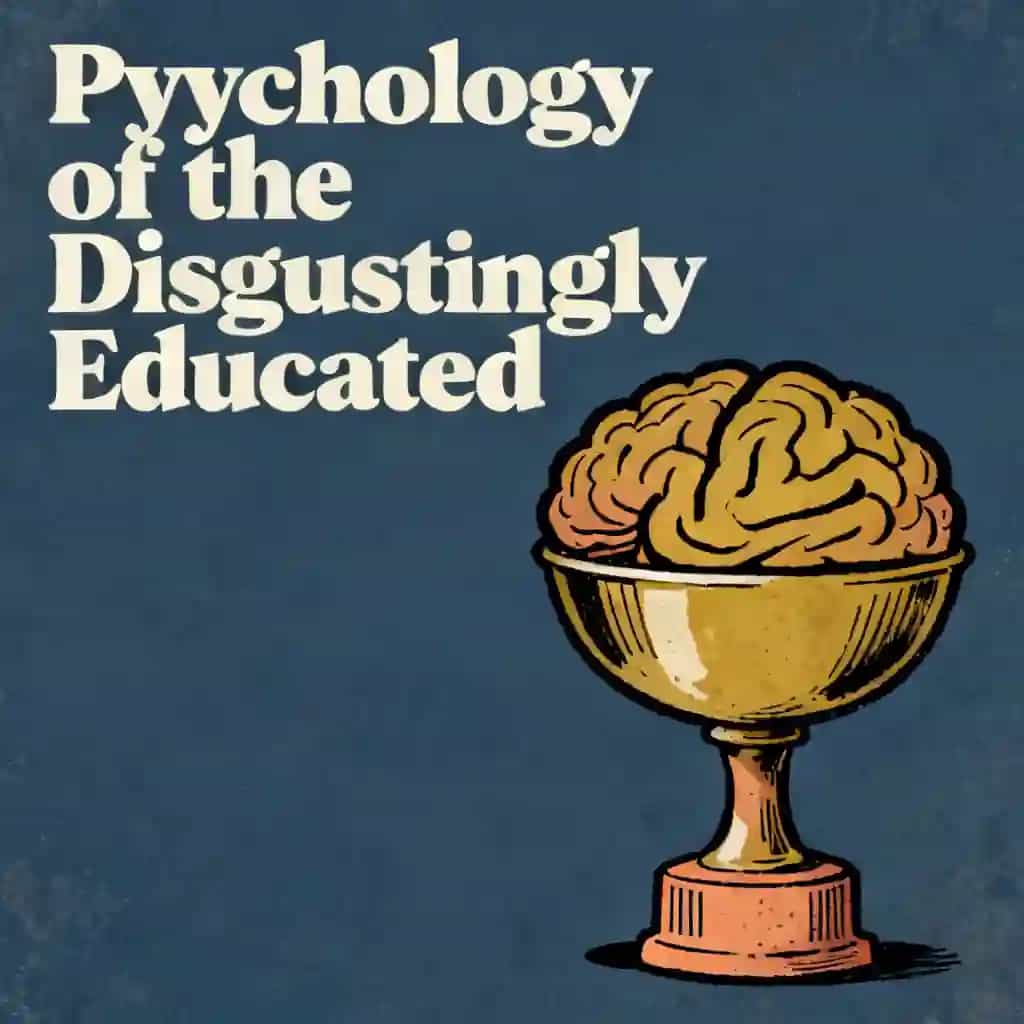 Capa do livro Psychology and the Art of Being Disgustingly Educated