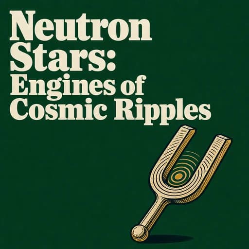 Neutron Stars: The Source of Cosmic Ripples and Gravitational Waves