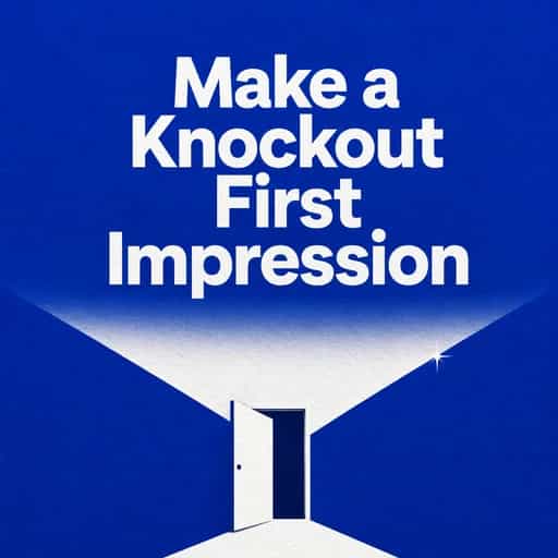 How to make a knockout first impression book cover