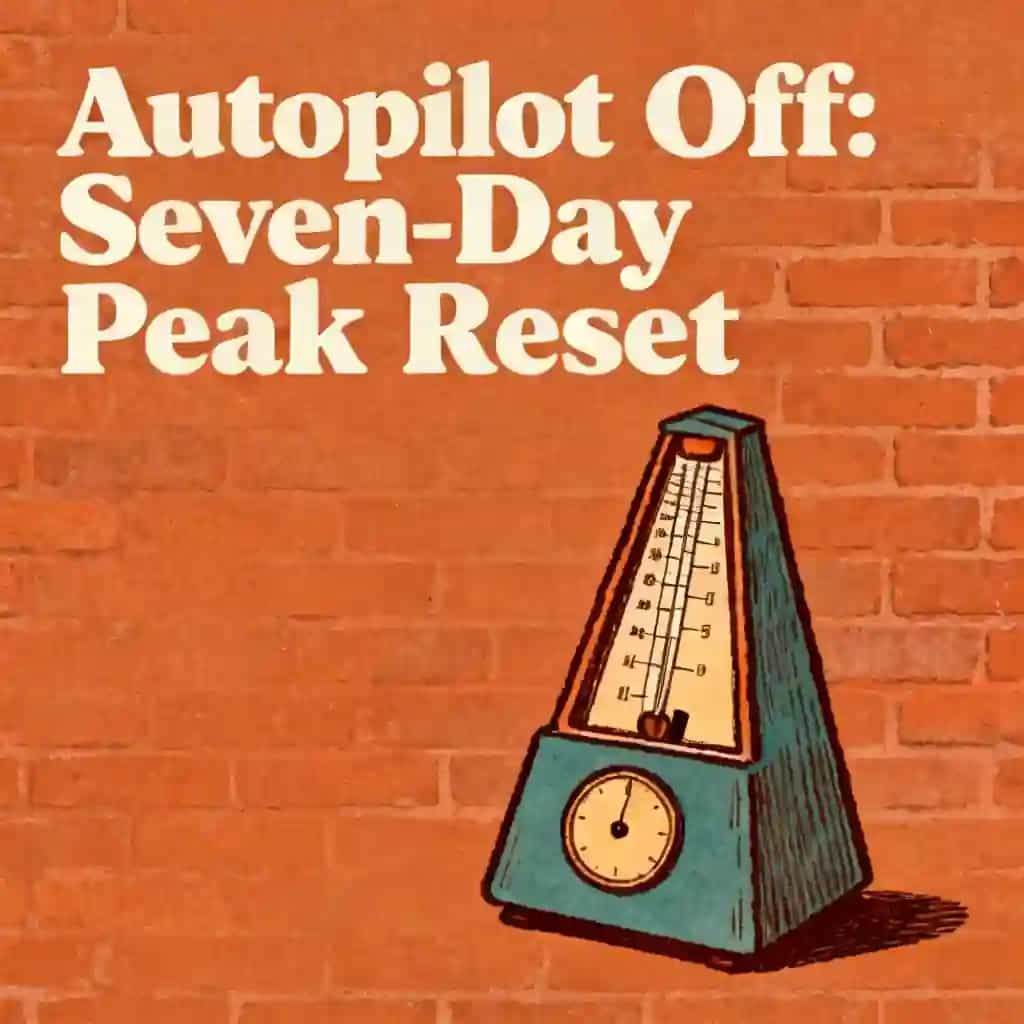 Capa do livro The 7-Day Life Reset: From Autopilot to Peak Performance