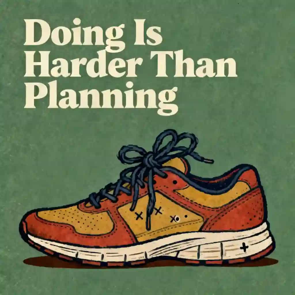 Taking action is harder than planning 책 표지