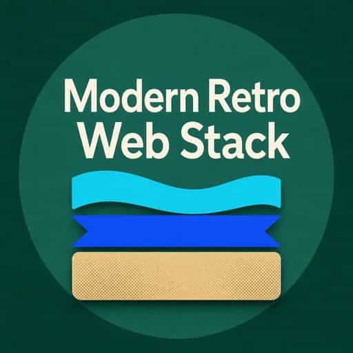 Buchcover von The Modern Retro Stack: ProcessWire, HTMX, and Tailwind