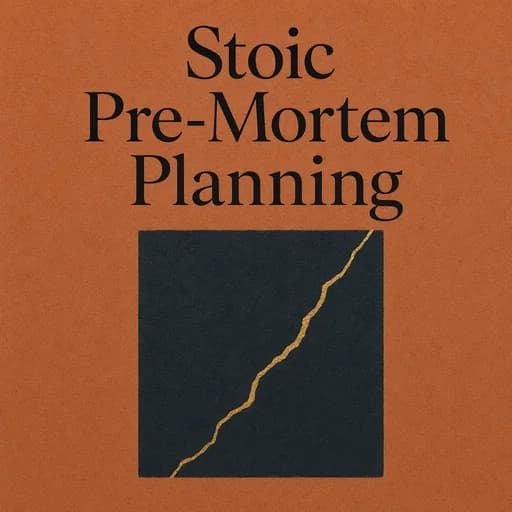 Worst-Case Thinking: The Stoic Art of the Pre-Mortem Strategy