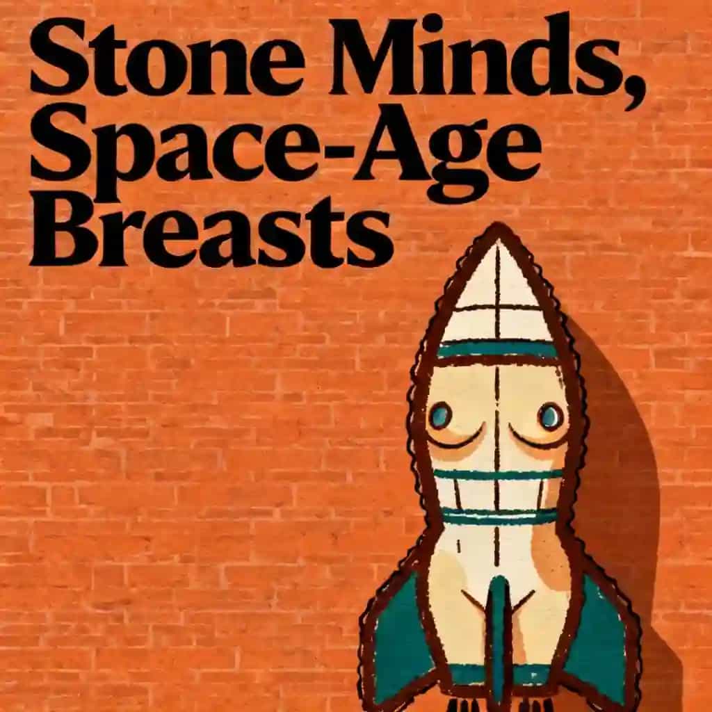 Capa do livro Stone Age Minds, Space Age Breasts