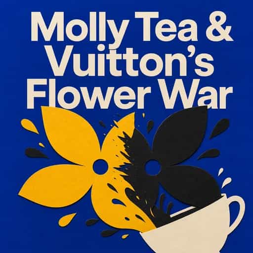 Обложка книги Molly Tea and the Louis Vuitton Flower War