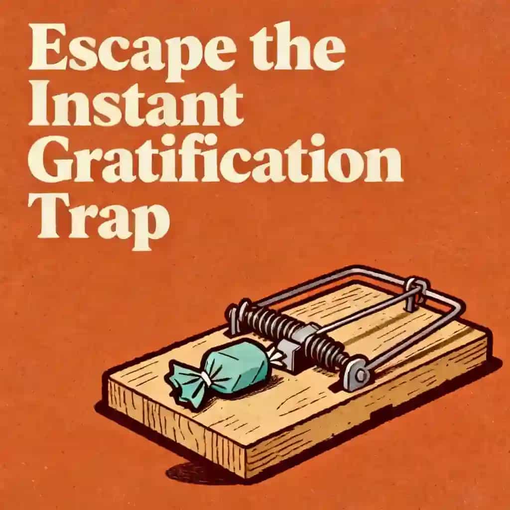 Copertina del libro Break Free From Instant Gratification Trap