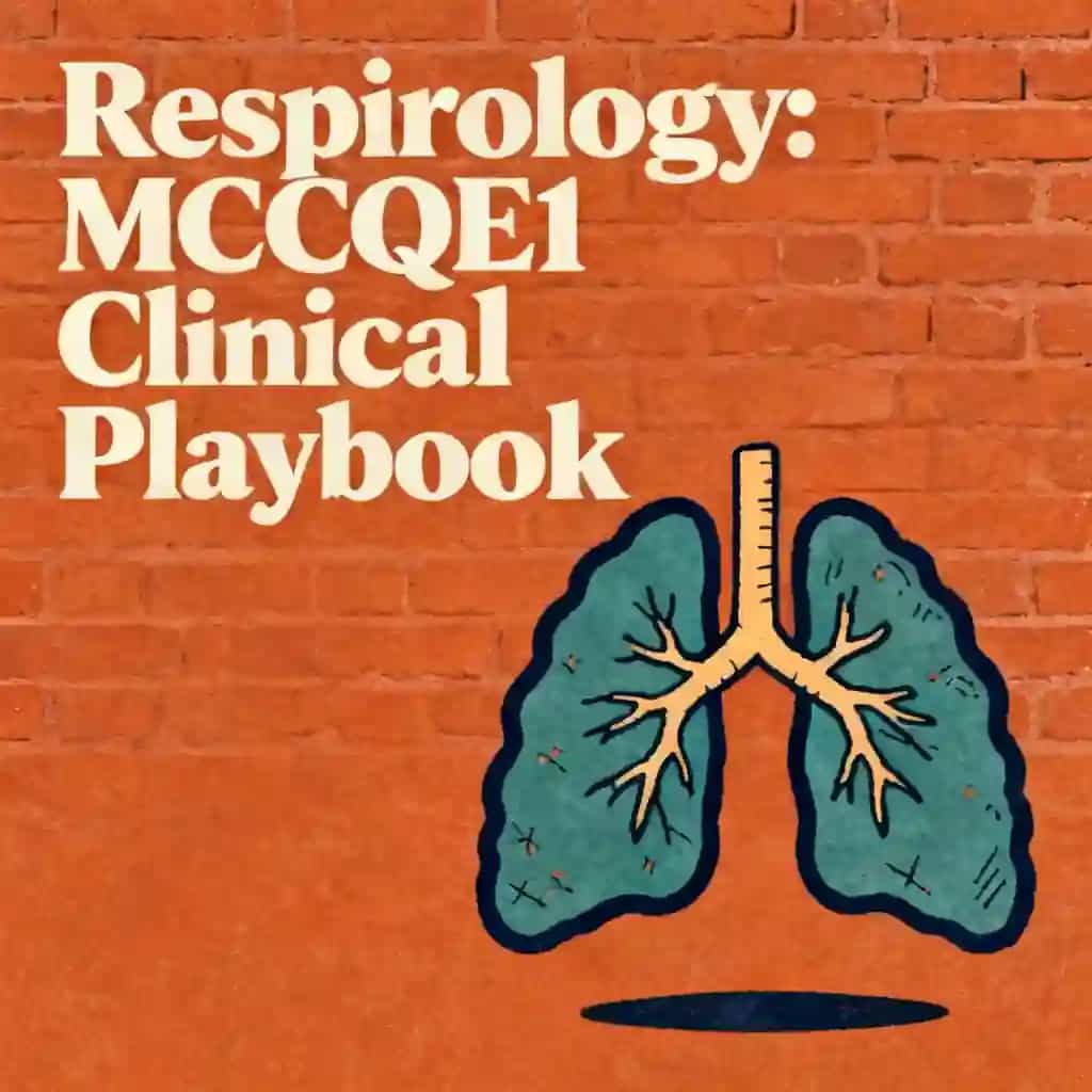 Respirology: The MCCQE1 Clinical Playbook の書籍表紙
