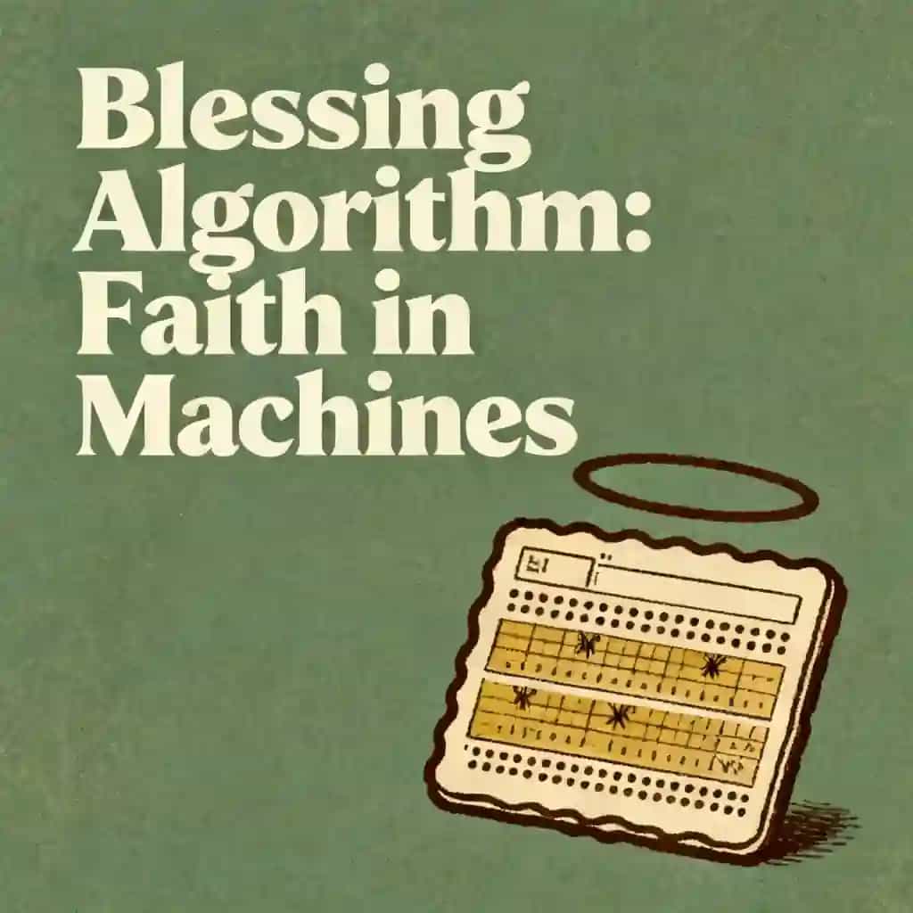 Copertina del libro Algoritmo di Benedizione: Faith in the Machine