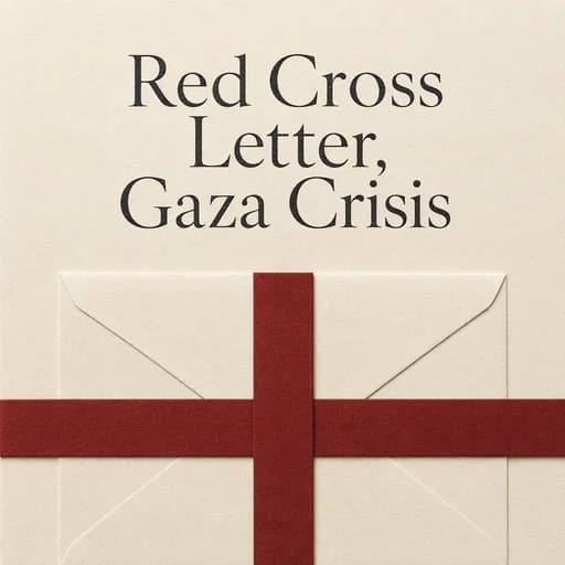 The Red Cross Letter and the Gaza Crisis: Biden and the ICRC