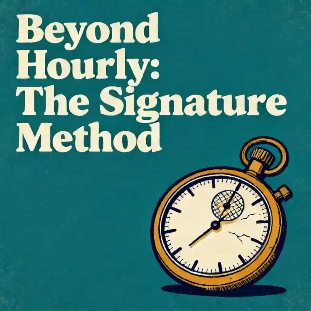 Buchcover von The Signature Methodology: Beyond Hourly Rates