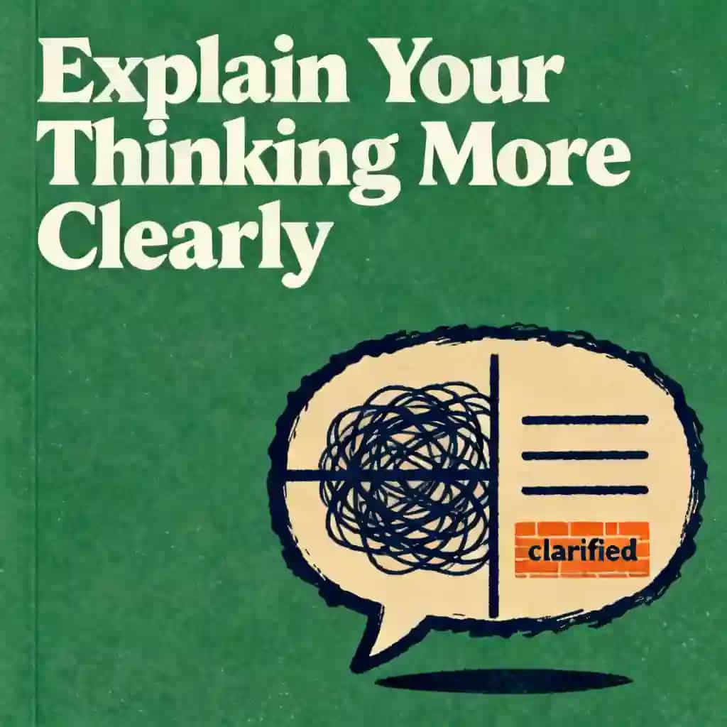 Explaining your thoughts more clearly の書籍表紙
