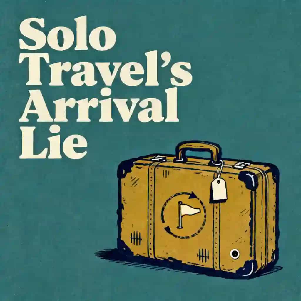 Обложка книги Solo Travel and the Arrival Lie