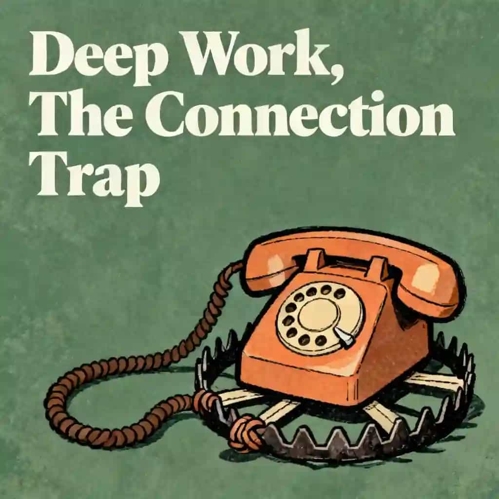 Capa do livro Deep work and the trap of constant connection