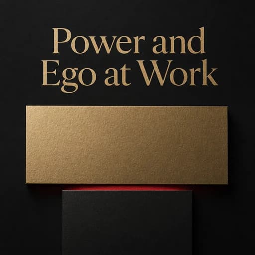 The 48 Laws of Power: Navigating Professional Ego and Strategy