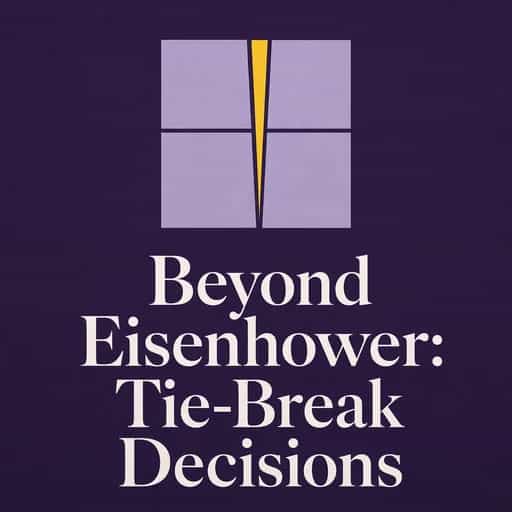 Breaking the Tie: Beyond the Eisenhower Matrix 书籍封面