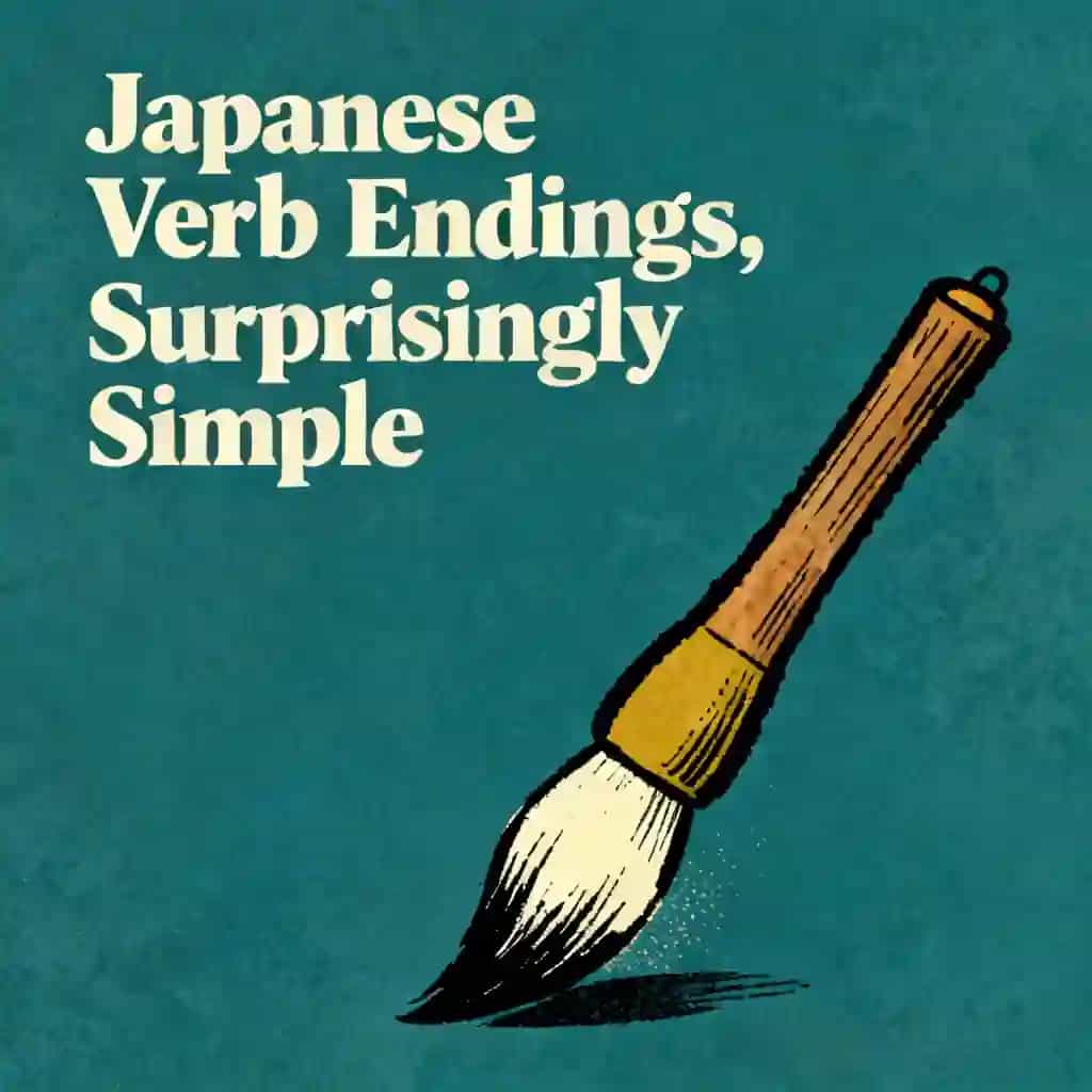 Portada del libro Japanese verb endings are easier than you think