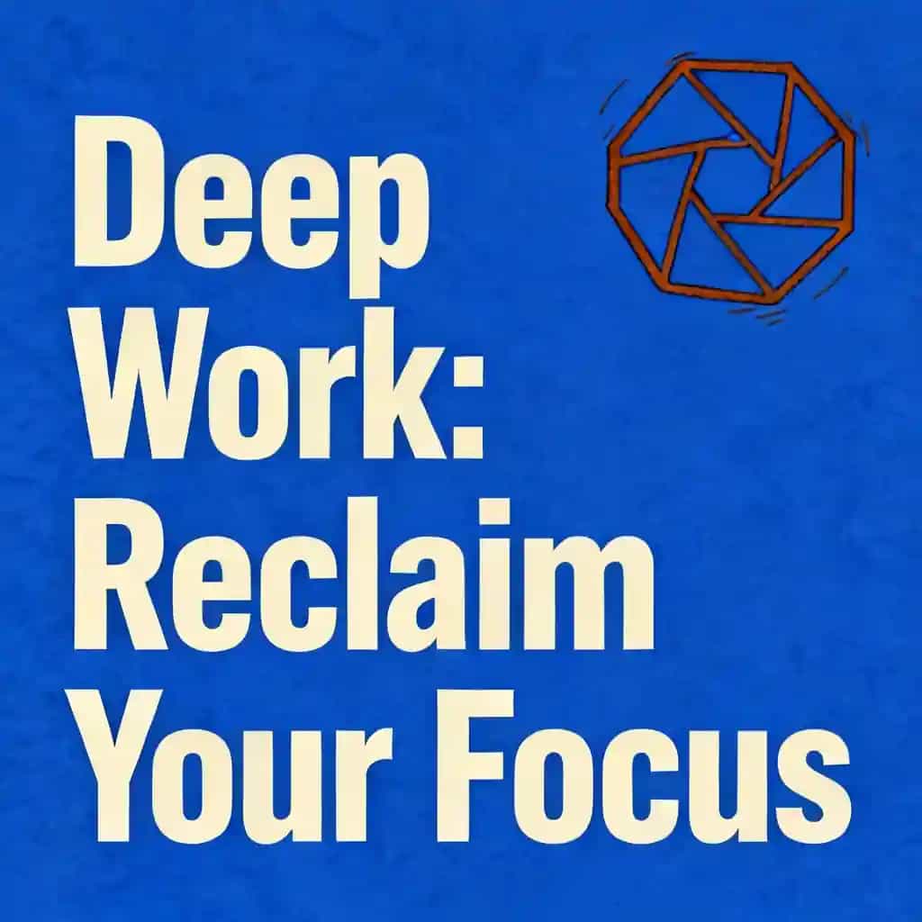 Deep Work: Reclaiming Focus in a Distracted World book cover