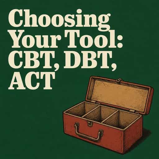 CBT, DBT, and ACT: Choosing the Right Tool 책 표지