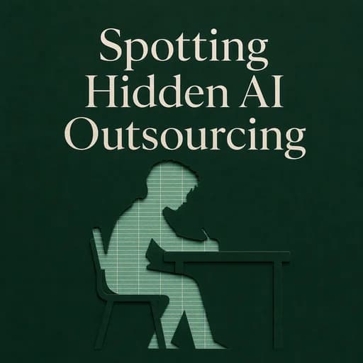 The Ghost Student: Spotting AI Agents and Hidden Outsourcing