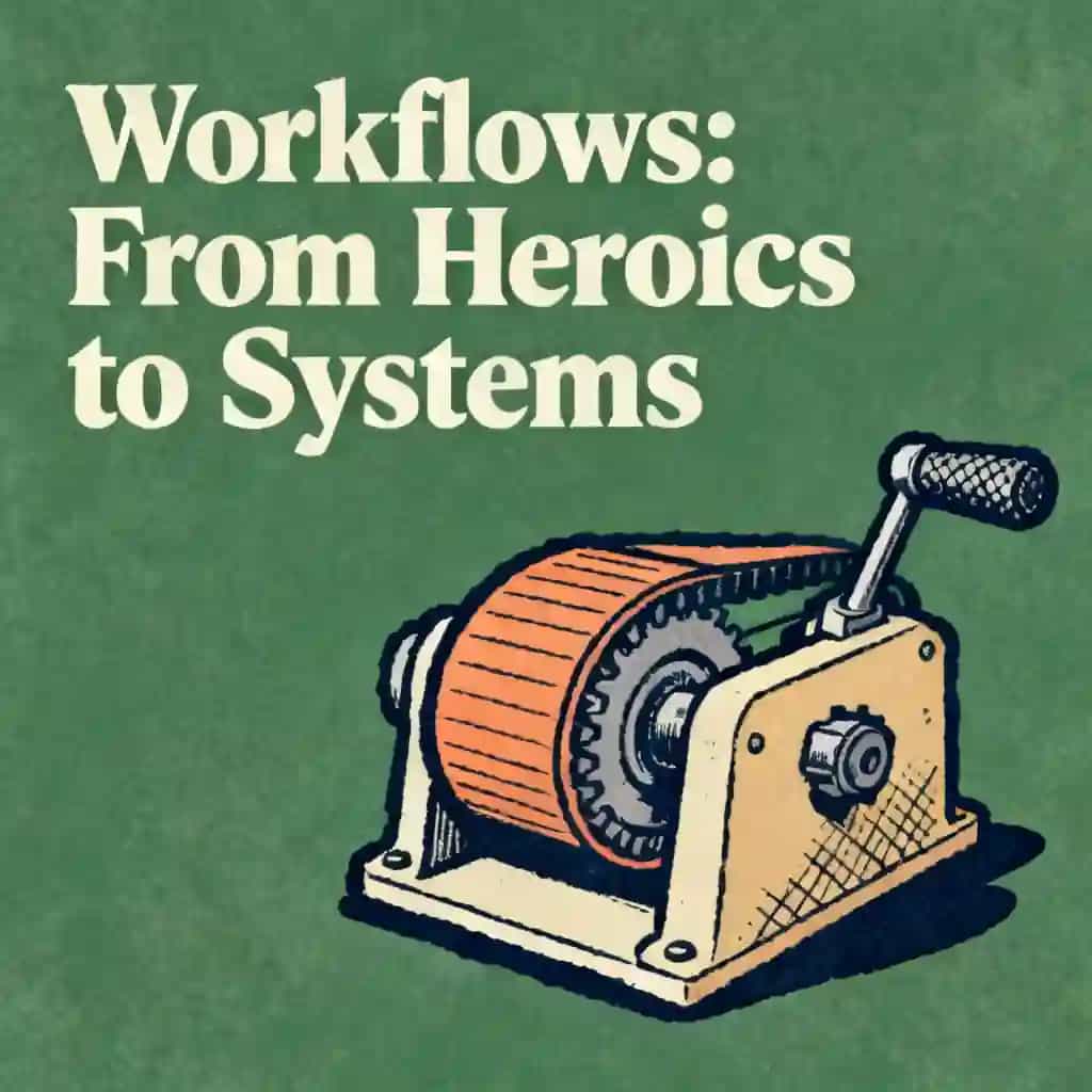 Copertina del libro Workflows: From Heroic Effort to Systems