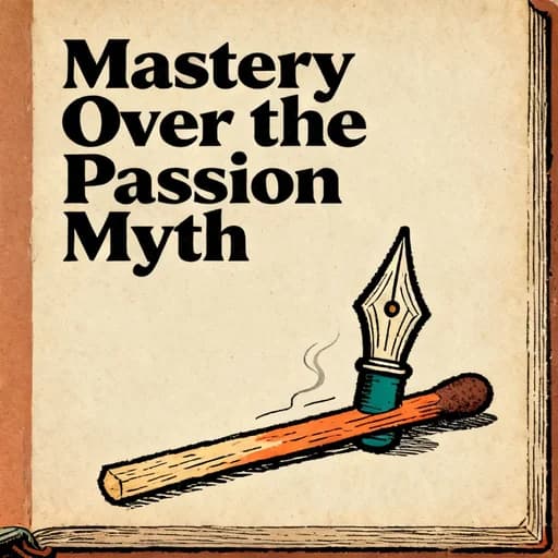 So Good They Can't Ignore You: The Passion Myth