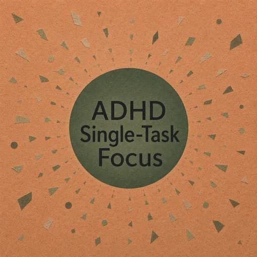 The ADHD Single-Tasking Playbook: Ending the Multitasking Myth