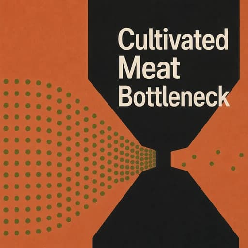 Cultivated Meat: The Scaling Bottleneck and Economics of Scale