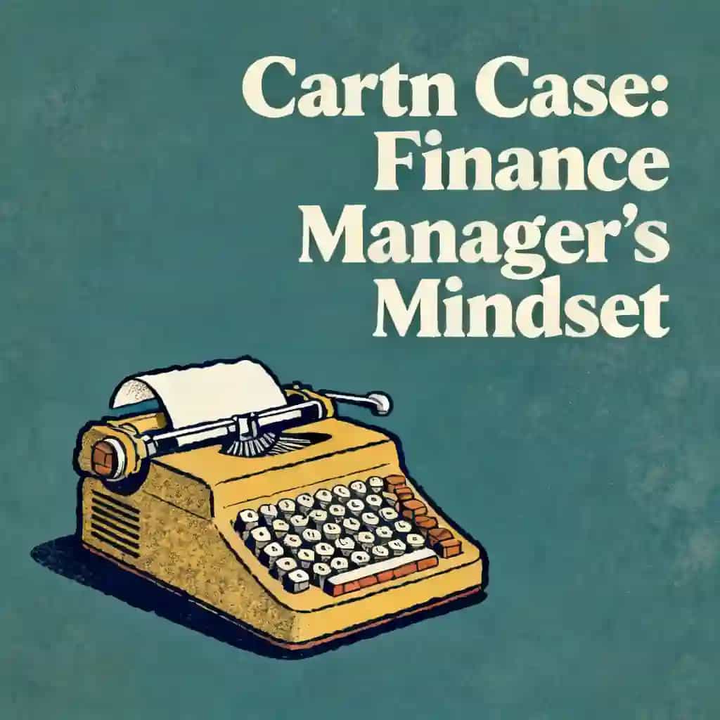 The Cartn Case: Thinking Like a Finance Manager 책 표지