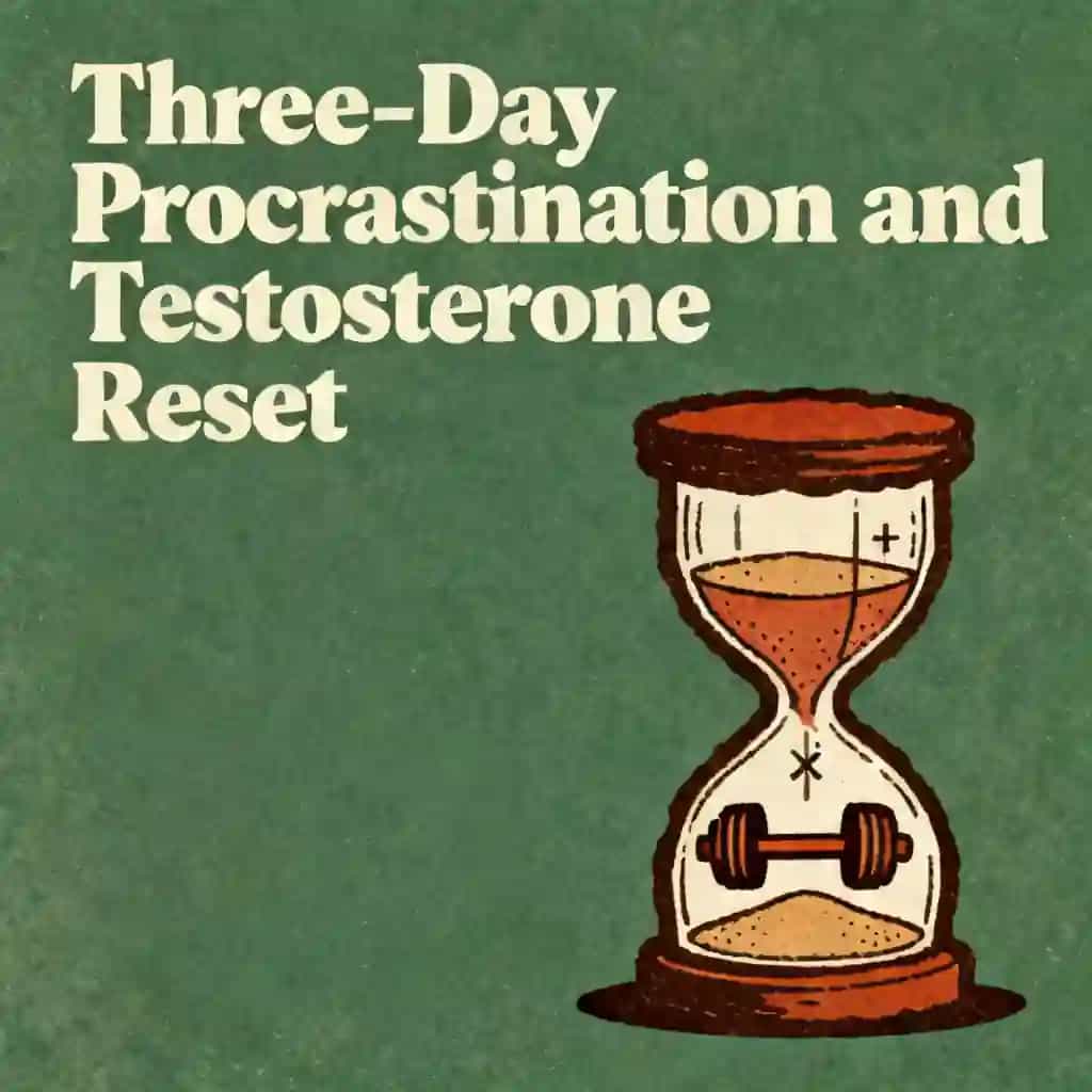Portada del libro 3-Day Procrastination & Testosterone Transformation Plan