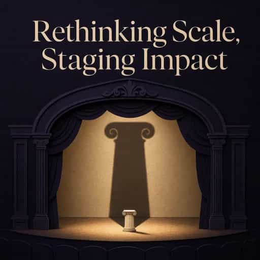 Buchcover von The Theater of Impact: Rethinking Scale