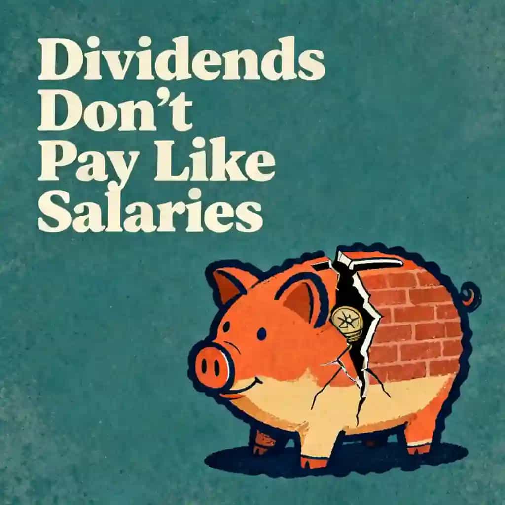 Copertina del libro Living off dividends is harder than you think
