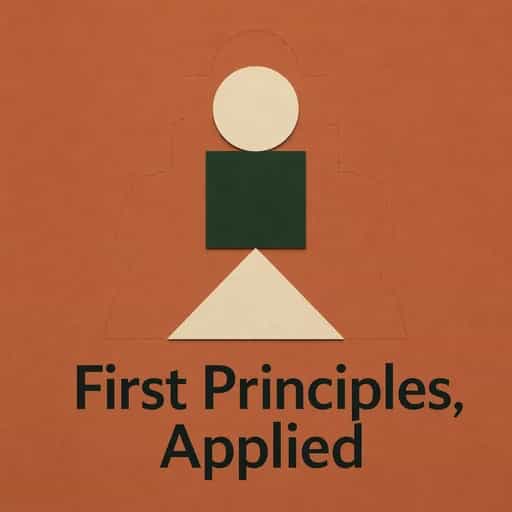 Buchcover von First-principles thinking, and how to actually use it