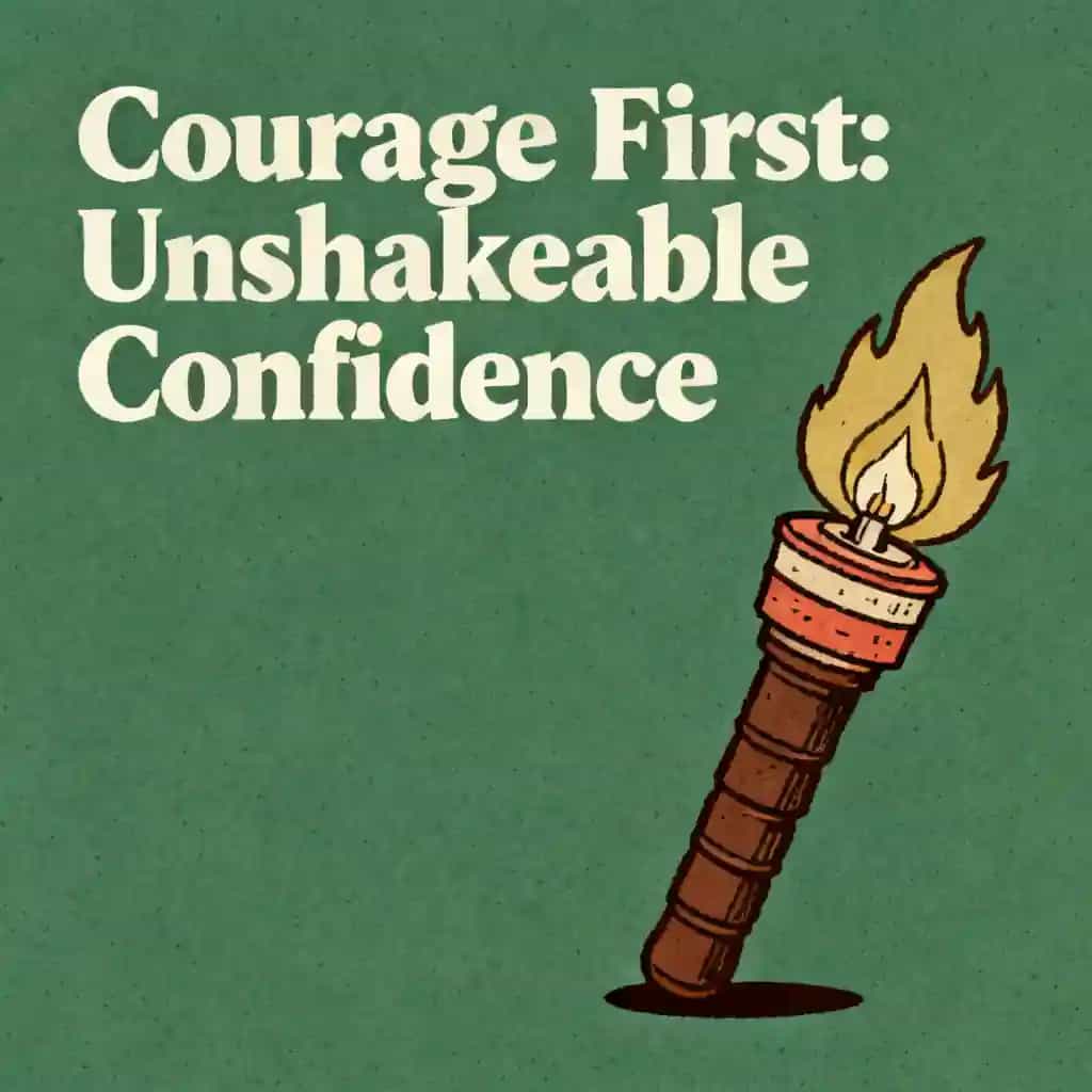 Copertina del libro Unshakeable Confidence: The Courage First Model