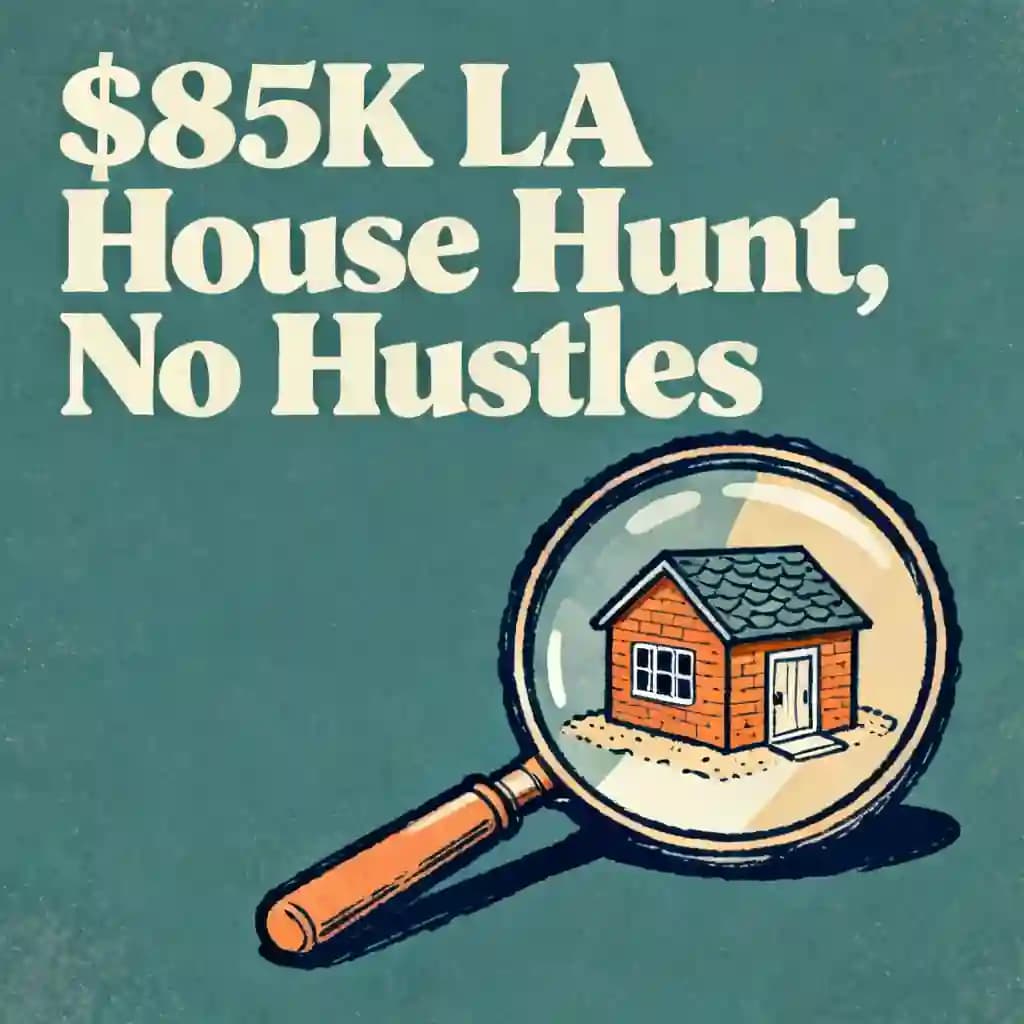 The $85K LA House Hunt: No Side Hustles Required