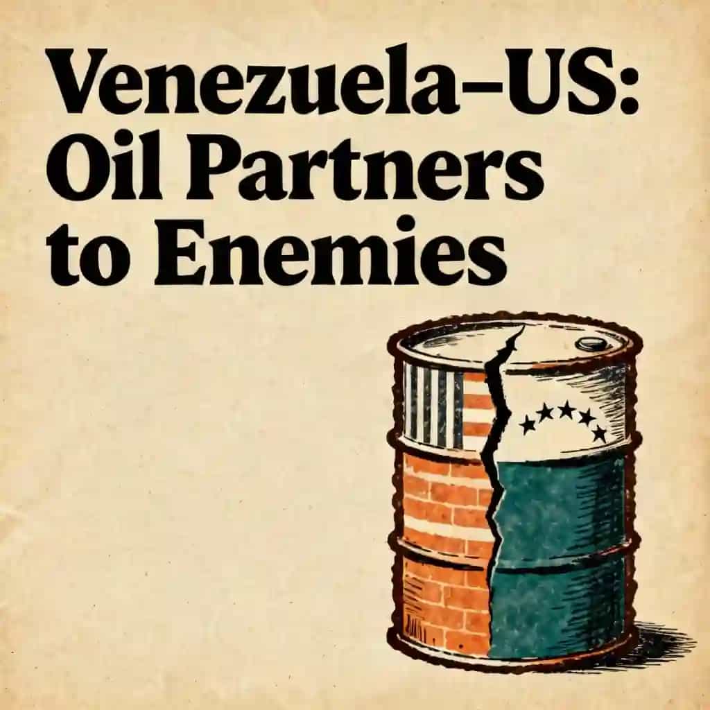 Copertina del libro Venezuela-US Relations: From Oil Partners to Enemies