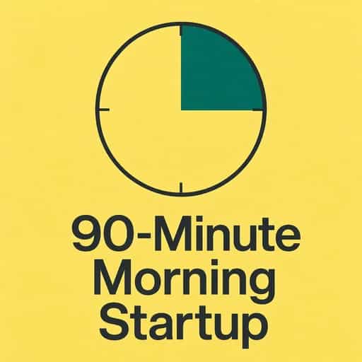 Capa do livro The 90-Minute Morning Startup