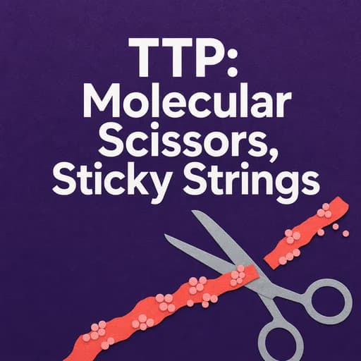 TTP: Molecular Scissors, ADAMTS13, and the Sticky String Problem