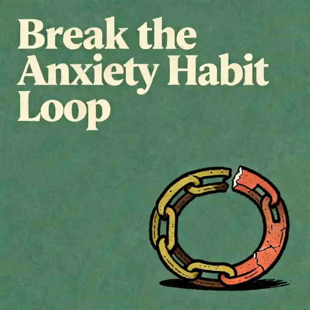 Beat anxiety by breaking the habit loop book cover