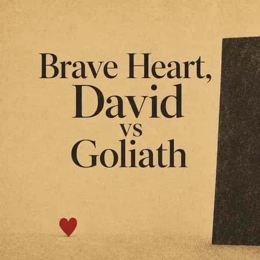 Обложка книги David, Goliath, and the Brave Heart