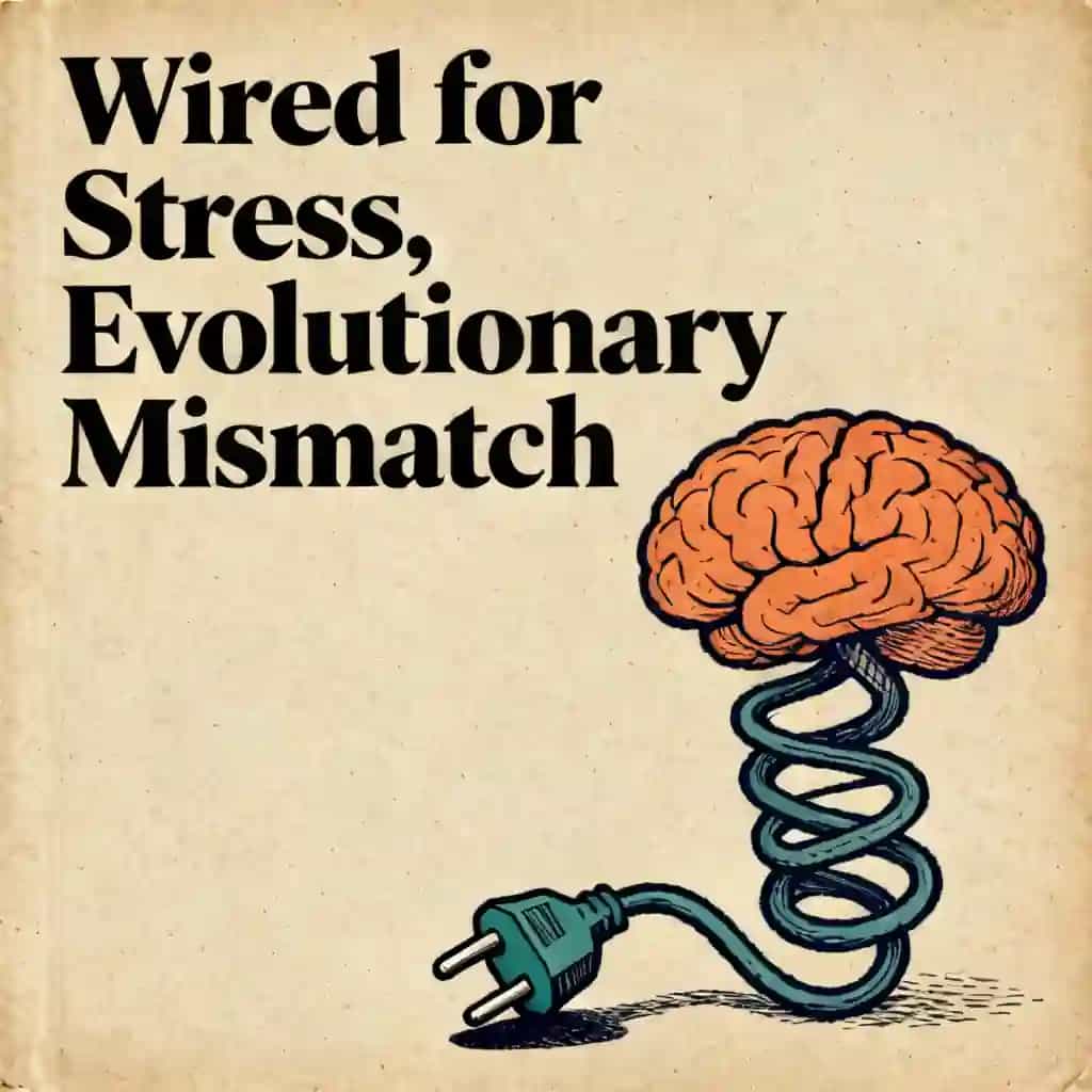 Copertina del libro Wired for Stress: The Modern Evolutionary Mismatch