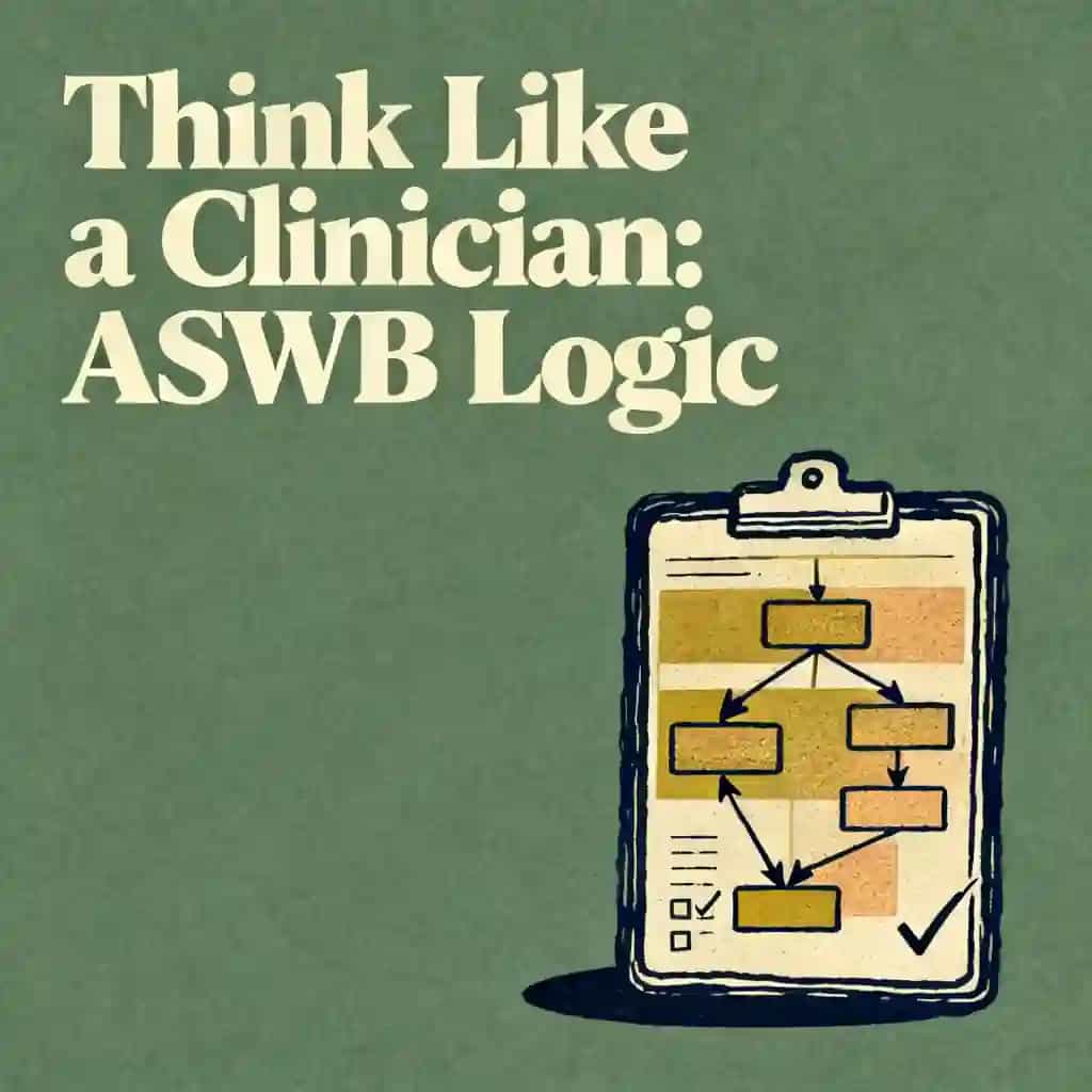 Thinking Like a Clinician: The ASWB Exam Logic 책 표지