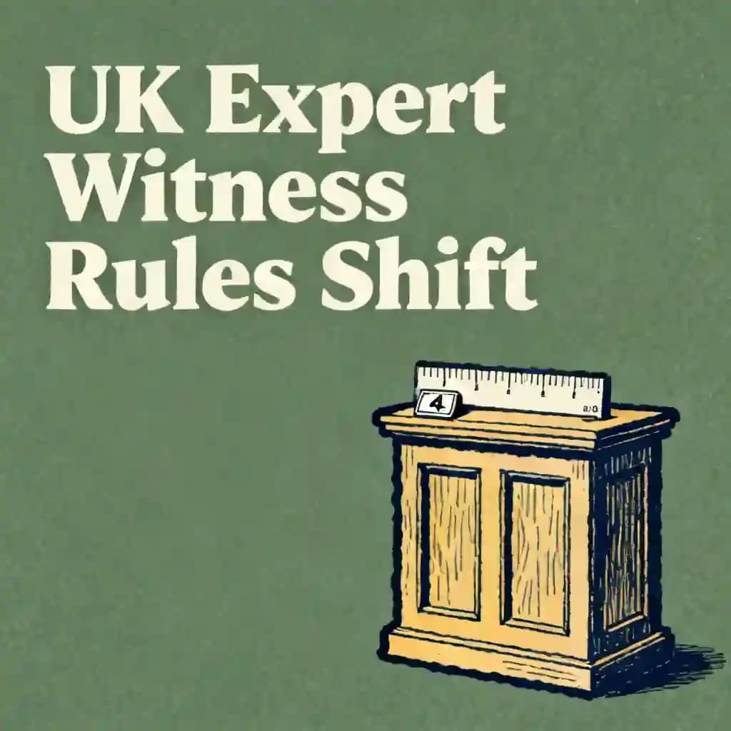 Expert witness rules are changing in the UK